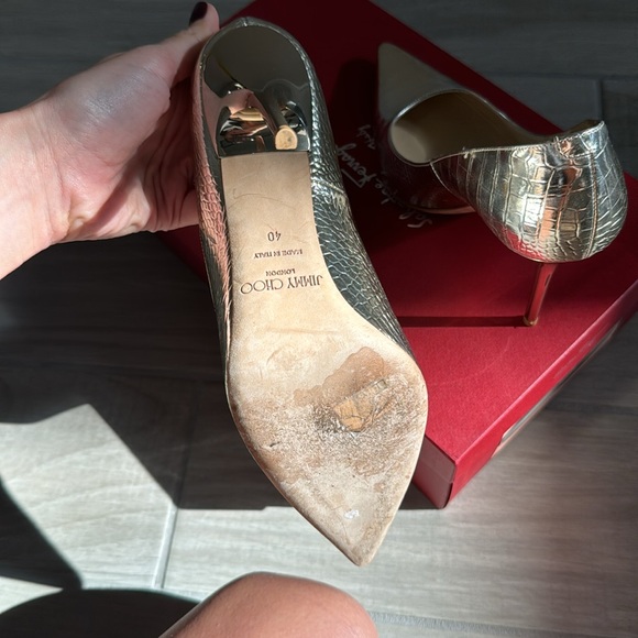 Jimmy Choo gold pump - Picture 9 of 10